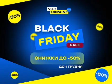 Remises du Black Friday sur Visit Ukraine : visites, assurances et services avec des réductions allant jusqu'à 50%