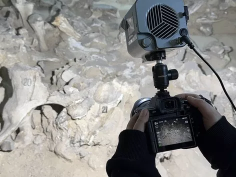 Successful digitization of a unique monument: mammoth hunters' dwelling is now in 3D