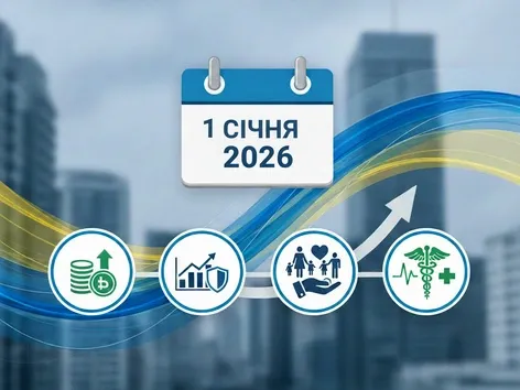 Что изменится в Украине с 1 января 2026 года: зарплаты, налоги, социальные пособия и здоровье