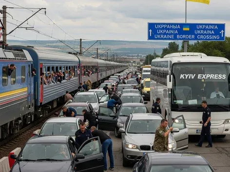 Cruzando la frontera hacia Ucrania: ¿qué es más rápido — tren, autobús o traslado privado?