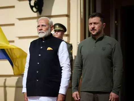 Historic visit to Kyiv: how Zelensky and Indian PM Modi met